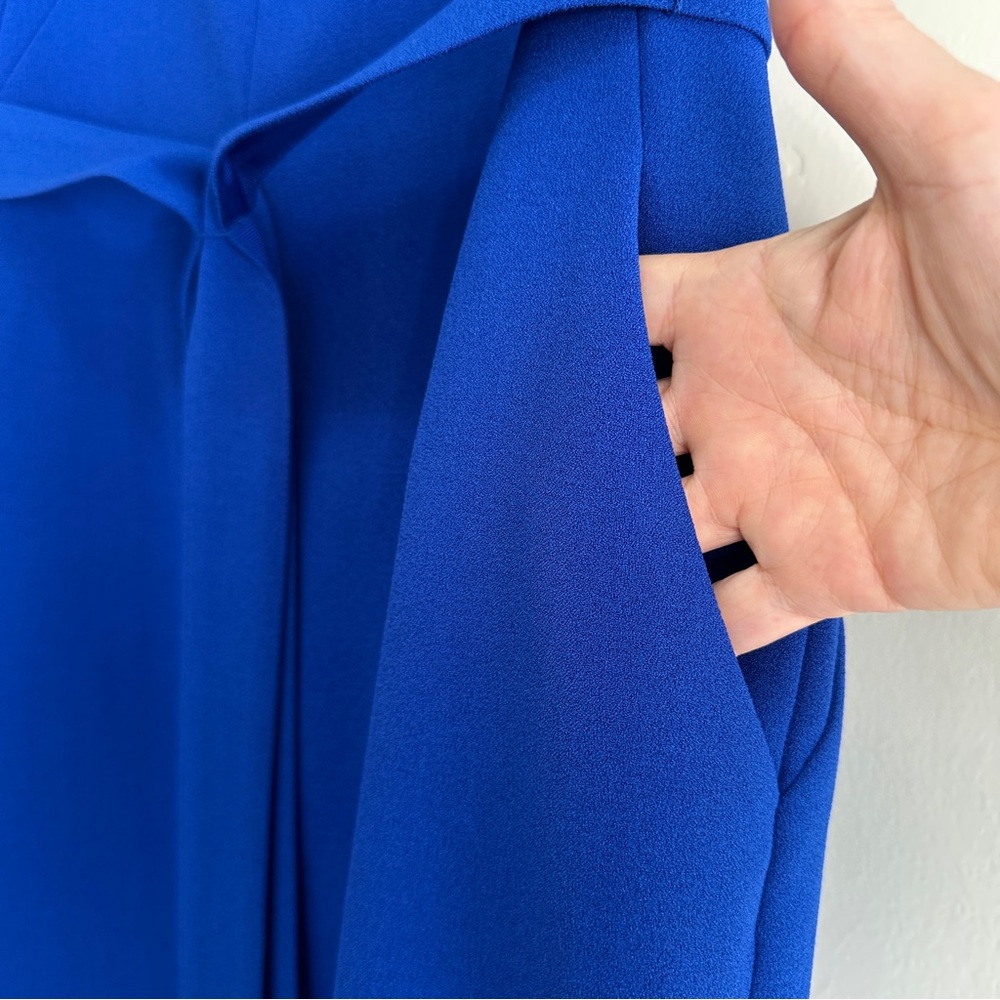 Eliza J Ruffled Sleeveless Midi Dress Size 8 - Picture 9 of 16